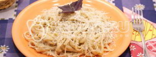 паста с соусом бешамель и курицей. Шаг 11