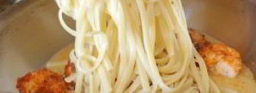 паста с жареными креветками и лимонно-чесночным маслом. Шаг 13