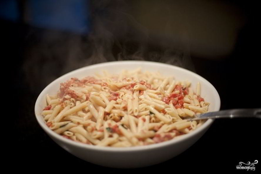 Рецепт сливочная паста с ветчиной