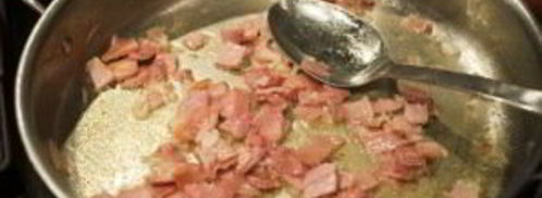 сливочная паста с ветчиной. Шаг 3