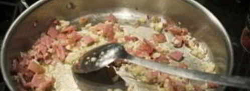 сливочная паста с ветчиной. Шаг 4