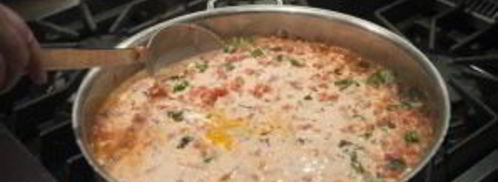 сливочная паста с ветчиной. Шаг 8