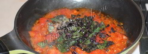 спагетти с креветками в сливочном соусе. Шаг 7