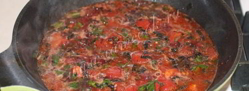 спагетти с креветками в сливочном соусе. Шаг 8