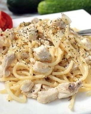 Спагетти с курицей