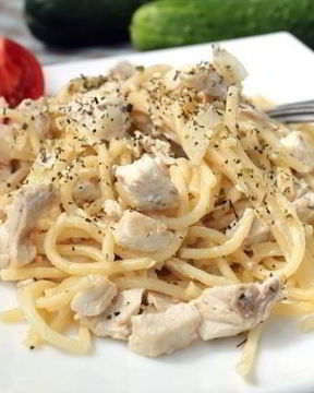 Спагетти с курицей