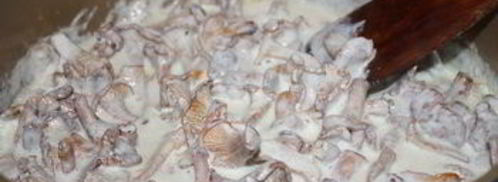 спагетти с лисичками в сливочном соусе. Шаг 5