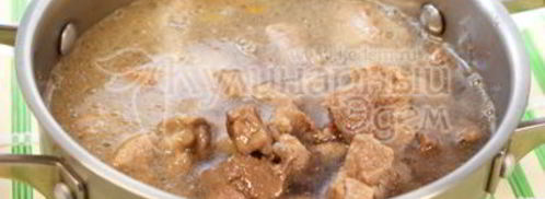 спагетти с подливой из мяса и овощей. Шаг 5