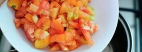 спагетти с помидорами и чесноком. Шаг 5