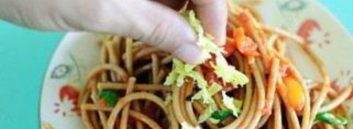 спагетти с помидорами и чесноком. Шаг 8