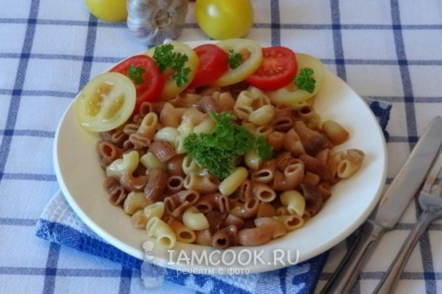 Рецепт жареные макароны