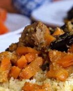 Говядина с морковью и черносливом