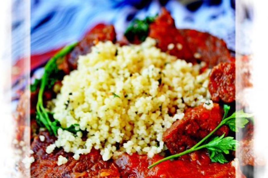 Рецепт говядина с овощами и кускусом