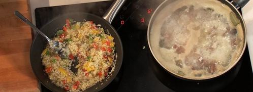 говядина, томленная в ананасовом соке с рисом. Шаг 2