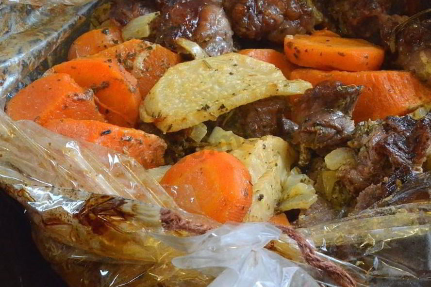 Рецепт говядина в рукаве