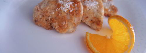 куриное филе в кокосовой стружке с апельсиновым соусом. Шаг 6