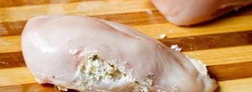 куриные грудки, фаршированные фетой. Шаг 5