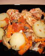 Курица с овощами в скороварке