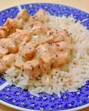 Курица в сметанно-горчичном соусе