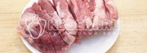 мясо с беконом и сыром. Шаг 2