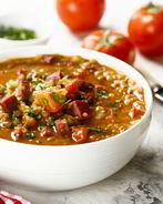 Обжаренная свинина с чечевицей в мультиварке