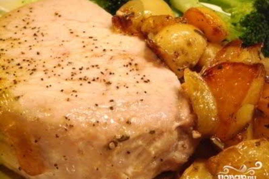 Рецепт отбивные с картошкой в духовке