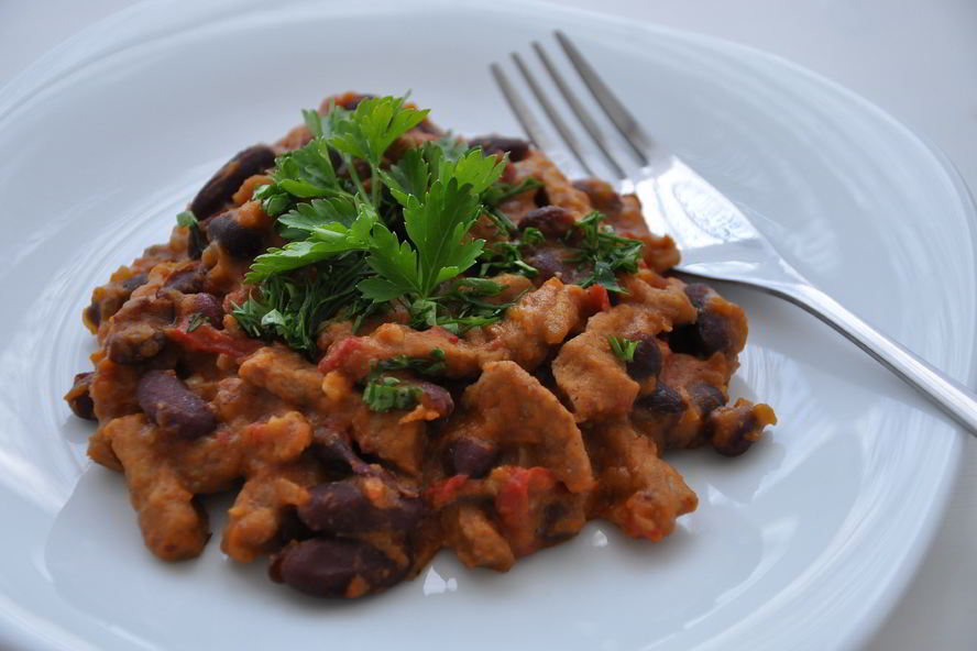 Рецепт свинина с фасолью