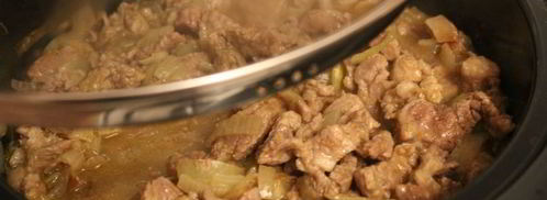 свинина тушеная в сметане с карри-манго. Шаг 4