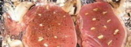 свинина в духовке с грибами. Шаг 2