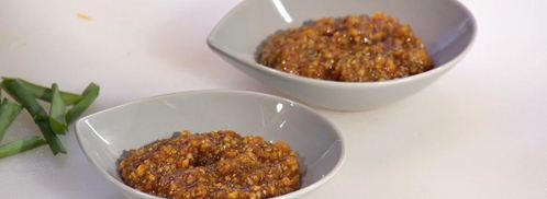 свиные ребрышки с жареным рисом и апельсиново-горчичным соусом. Шаг 6