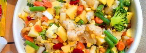 овощи в рукаве в духовке гарнир праздничный. Шаг 11