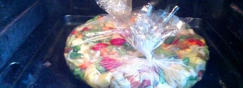 овощи в рукаве в духовке гарнир праздничный. Шаг 14