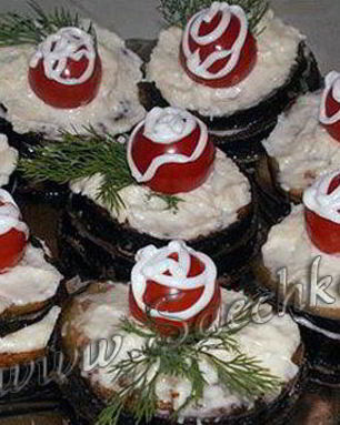 Баклажаны с чесноком