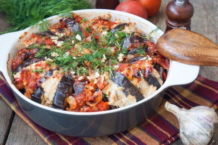 Рецепт баклажаны с фаршем по-турецки
