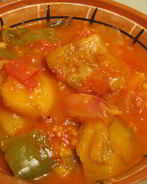 Баклажаны с помидорами