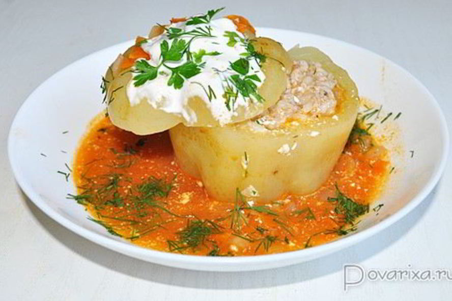 Рецепт фаршированные перцы с куриным фаршем