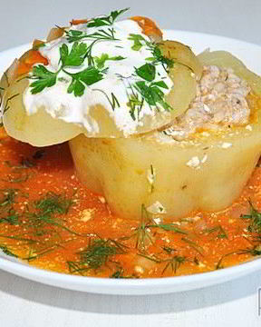 Фаршированные перцы с куриным фаршем