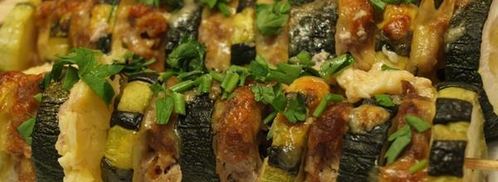 кабачки на шпажках. Шаг 4