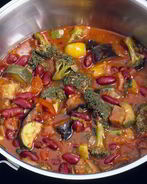 Кабачки с фасолью