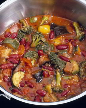 Кабачки с фасолью