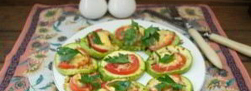 кабачки в духовке с помидорами и сыром. Шаг 6