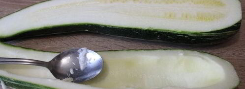 кабачок, фаршированный мясом и рисом. Шаг 2