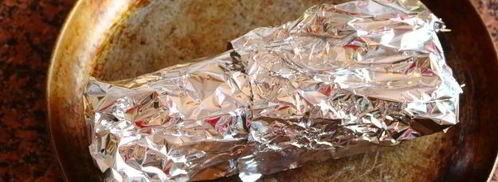 кабачок с фаршем и булгуром, запеченный в духовке целиком. Шаг 15