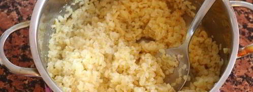 кабачок с фаршем и булгуром, запеченный в духовке целиком. Шаг 8