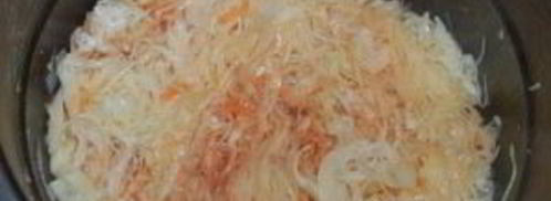 капуста с сосиской в мультиварке. Шаг 6