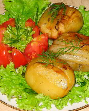 Картофель гармошка, запеченный в духовке