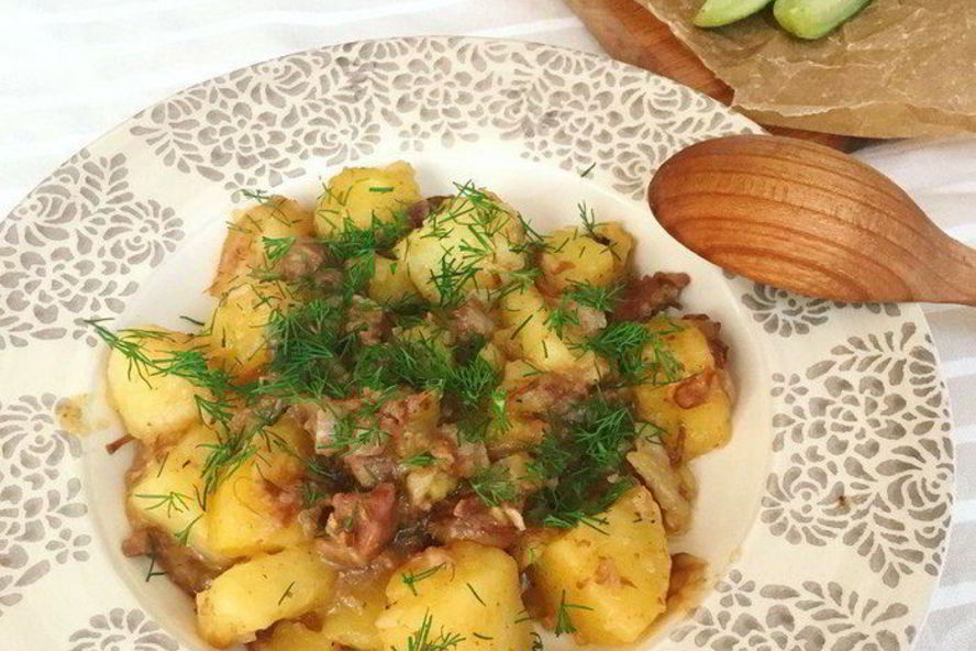 Рецепт картошка с тушенкой