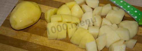 картошка тушеная с говядиной в мультиварке. Шаг 15