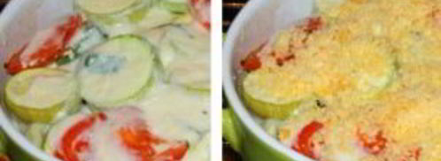 овощи, запеченные под соусом. Шаг 2