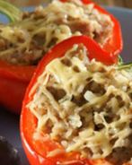 Перец, фаршированный с мясом и рисом в мультиварке